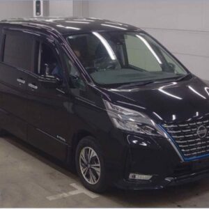 2021 Nissan Serena black gasoline used car Japan export