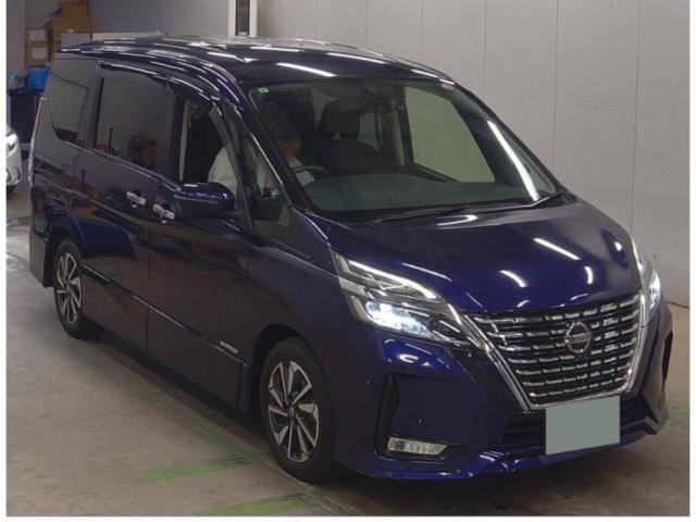 Ref:AUX-22988917 NISSAN SERENA 2021 1 2021 Nissan Serena blue gasoline used car Japan export