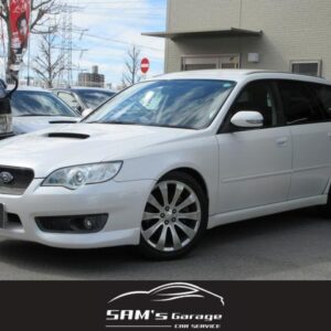 2007 Subaru Legacy Touring Wagon white gasoline used car Japan export