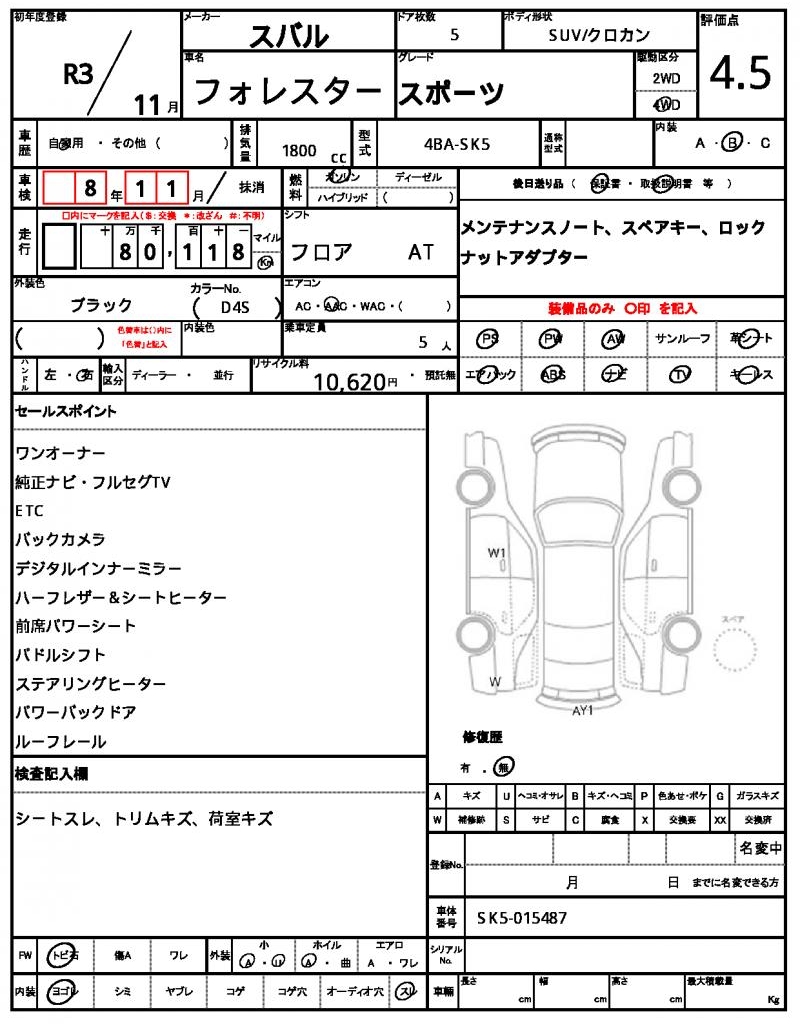 Ref:AUX-22995377 SUBARU FORESTER 2021 7 Ref:AUX-22995377 SUBARU FORESTER 2021 - Image 7