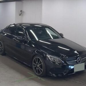 2015 Mercedes Benz C-Class black gasoline used car Japan export