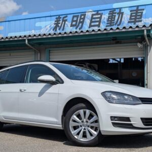 2014 Volkswagen Golf Variant white gasoline used car Japan export
