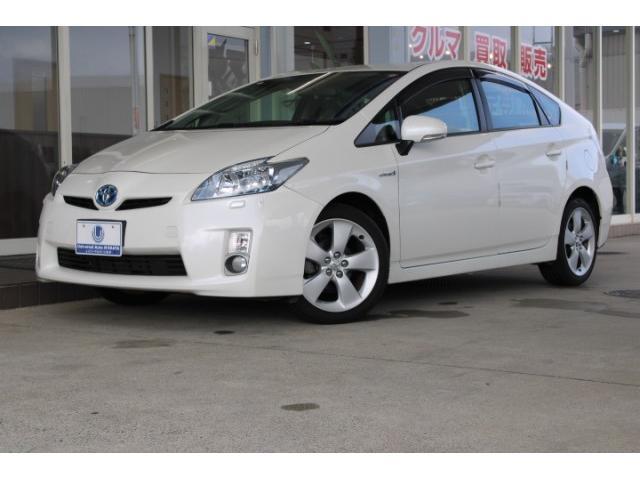 Ref:AUX-22995486 TOYOTA PRIUS 2009 1 2009 Toyota Prius pearl gasoline used car Japan export