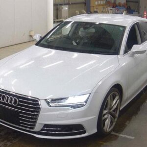 2017 Audi A7 Sportback white gasoline used car Japan export
