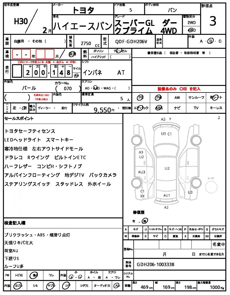Ref:AUX-22999915 TOYOTA HIACE VAN 2018 5 Ref:AUX-22999915 TOYOTA HIACE VAN 2018 - Image 5