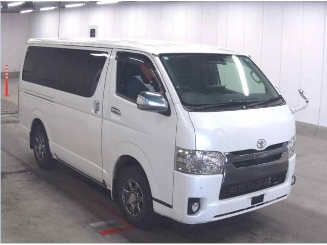 Ref:AUX-22999915 TOYOTA HIACE VAN 2018 1 2018 Toyota Hiace Van pearl diesel used car Japan export