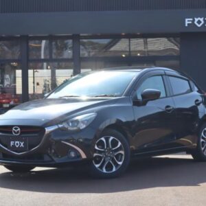 2015 Mazda Demio black diesel used car Japan export