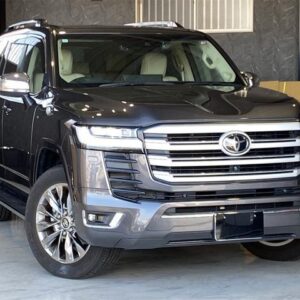 2023 Toyota Land Cruiser gray gasoline used car Japan export