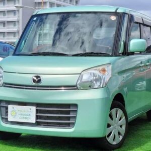 2014 Mazda Flair Wagon green gasoline used car Japan export