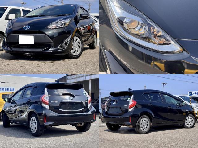 Ref:AUX-23013192 TOYOTA AQUA 2017 1 2017 Toyota Aqua black hybrid used car Japan export