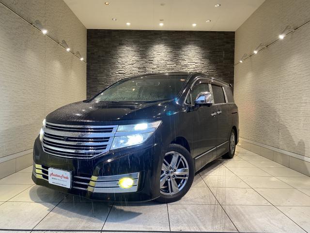 Ref:AUX-23015633 NISSAN ELGRAND 2010 1 2010 Nissan Elgrand black gasoline used car Japan export