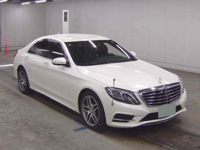 Ref:AUX-23015689 MERCEDES BENZ S-CLASS 2015 1 2015 Mercedes Benz S-Class white gasoline used car Japan export