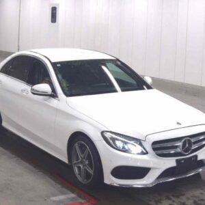 2018 Mercedes Benz C-Class white gasoline used car Japan export