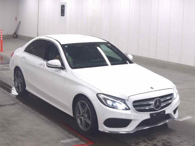 Ref:AUX-23015695 MERCEDES BENZ C-CLASS 2018 1 2018 Mercedes Benz C-Class white gasoline used car Japan export
