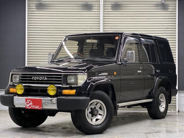 Ref:AUX-23019533 TOYOTA LAND CRUISER PRADO 1995 1 1995 Toyota Land Cruiser Prado black diesel used car Japan export