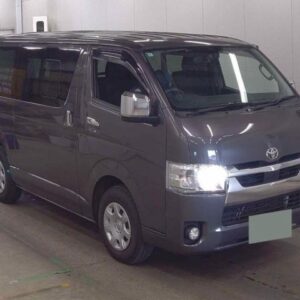 2021 Toyota Hiace Van gray diesel used car Japan export