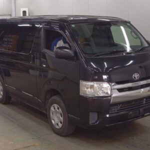 2018 Toyota Hiace Van black diesel used car Japan export
