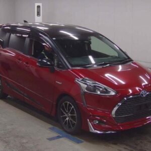 2019 Toyota Sienta red gasoline used car Japan export