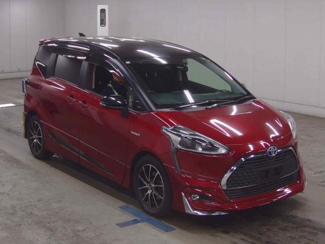 Ref:AUX-23019820 TOYOTA SIENTA 2019 1 2019 Toyota Sienta red gasoline used car Japan export