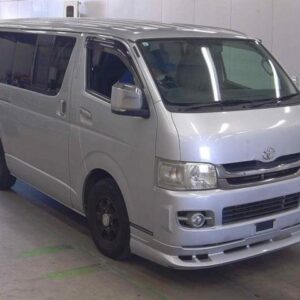 2010 Toyota Hiace Van silver diesel used car Japan export