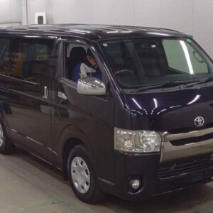 2016 Toyota Hiace Van black diesel used car Japan export