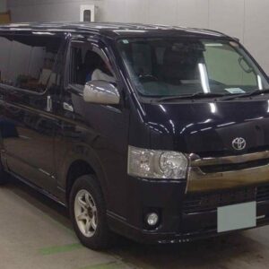2016 Toyota Regius Ace Van black diesel used car Japan export