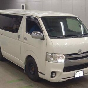 2014 Toyota Hiace Van white diesel used car Japan export