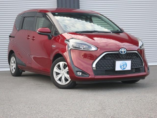 Ref:AUX-23019903 TOYOTA SIENTA 2018 1 2018 Toyota Sienta red hybrid used car Japan export