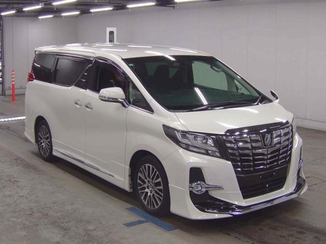 Ref:AUX-23020007 TOYOTA ALPHARD 2017 1 2017 Toyota Alphard pearl gasoline used car Japan export