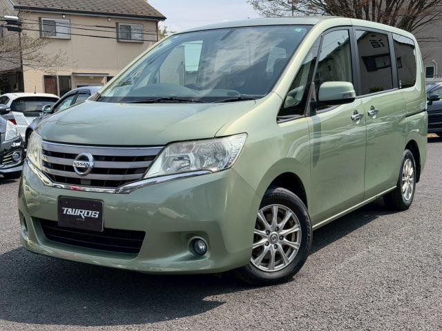 Ref:AUX-23020105 NISSAN SERENA 2011 1 2011 Nissan Serena green gasoline used car Japan export