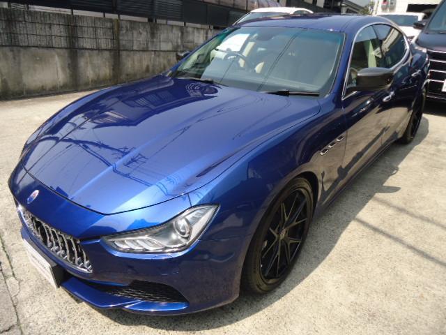 Ref:AUX-23023941 MASERATI GHIBLI 2015 1 2015 Maserati Ghibli blue gasoline used car Japan export