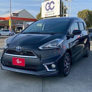2016 Toyota Sienta black gasoline used car Japan export