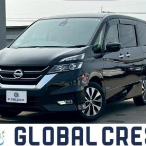 2017 Nissan Serena black gasoline used car Japan export
