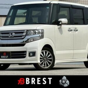 2015 Honda N-Box white gasoline used car Japan export