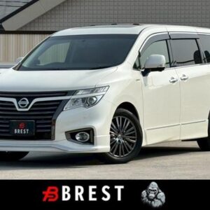 2018 Nissan Elgrand white gasoline used car Japan export