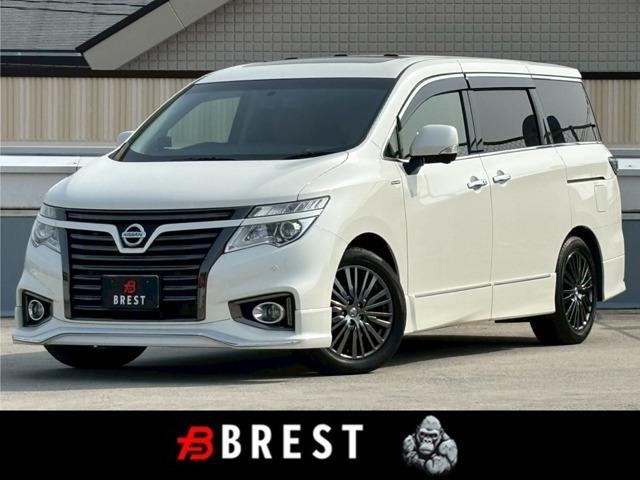 Ref:AUX-23032825 NISSAN ELGRAND 2018 1 2018 Nissan Elgrand white gasoline used car Japan export