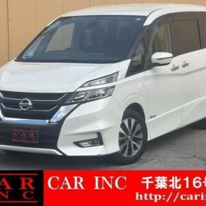 2017 Nissan Serena pearl hybrid used car Japan export