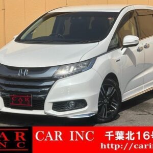 2016 Honda Odyssey Hybrid pearl hybrid used car Japan export