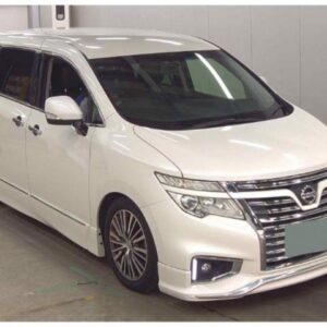 2014 Nissan Elgrand pearl gasoline used car Japan export