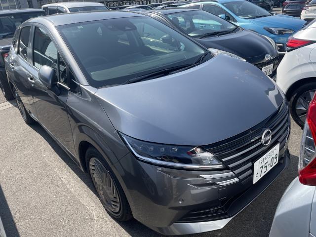 Ref:AUX-23034367 NISSAN NOTE 2024 1 2024 Nissan Note gray hybrid used car Japan export