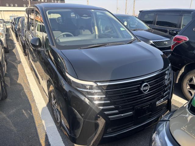 Ref:AUX-23034671 NISSAN SERENA 2023 1 2023 Nissan Serena black hybrid used car Japan export