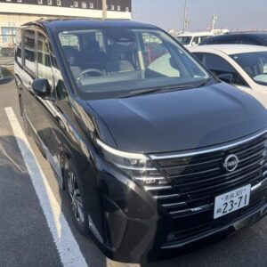 2025 Nissan Serena black gasoline used car Japan export