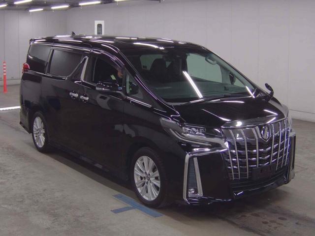 Ref:AUX-23038443 TOYOTA ALPHARD 2018 1 2018 Toyota Alphard black gasoline used car Japan export