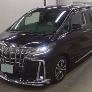 2021 Toyota Alphard black gasoline used car Japan export