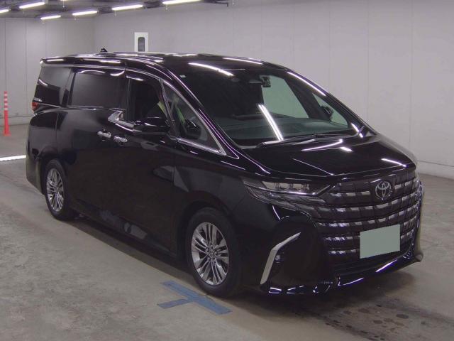 Ref:AUX-23039631 TOYOTA ALPHARD 2024 1 2024 Toyota Alphard black gasoline used car Japan export