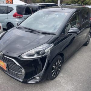 2020 Toyota Sienta black gasoline used car Japan export