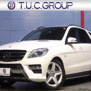 2014 Mercedes Benz M-Class white gasoline used car Japan export