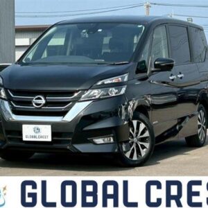 2019 Nissan Serena black gasoline used car Japan export