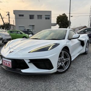 2021 Chevrolet Chevrolet Corvette white gasoline used car Japan export