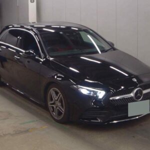 2019 Mercedes Benz A-Class black gasoline used car Japan export